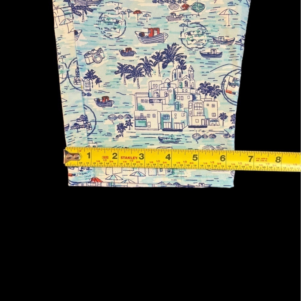 Talbots Mid Rise the weekend chino pants Ankle toile beach resort blue … - Picture 11 of 11